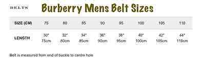 burberry women belt|burberry belt size chart.